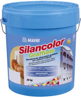 Mapei Штукатурная смесь Silancolor Graffiato 1,8 мм BASE P, ведро 20 кг