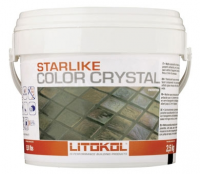 Litokol Смесь на эпоксидной основе (2-х компонентная) STARLIKE COLOR CRYSTAL C.352 Verde Capri, ведро 2,5 кг