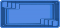 Композитный бассейн Престиж эконом 5025, 5x2,6x1,5 м цвет голубой