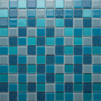 Стеклянная мозаичная смесь ORRO mosaic CRISTAL Blue Lagoon