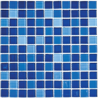 Стеклянная мозаичная растяжка Bonaparte Jump Blue № 1 (dark)