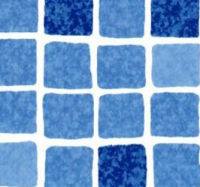 Пленка с рисунком для бассейна 'Мозаика размытая' ширина: 1.65 м Elbe SBGD 160 Supra (mosaic blue)