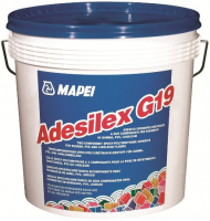 Mapei Клей для ПВХ покрытий Adesilex G 19, 2-комп., черный, ведро 10 кг