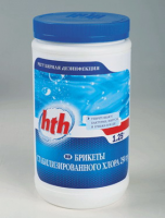 hth Медленный стабилизированный хлор в таблетках 200 гр, 25 кг