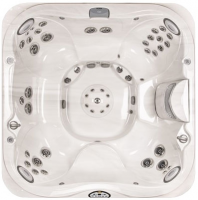 СПА бассейн Jacuzzi Premium J 385 231x231x96 см чаша Sahara обрамление Silver Wood (с доп. изол. и музыкой)