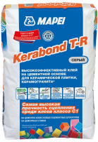 Mapei Клей для укладки керамической плитки Kerabond T-R, серый, мешок 25 кг