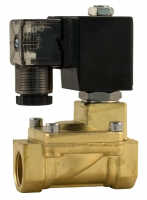 Электромагнитный клапан из латуни Н.О. 1 1/4', Ду 32 мм, 0,6-16 бар 220 В