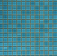Мозаика стеклянная однотонная AquaViva A08N(2), голубая