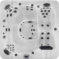 СПА бассейн Vita Spa Prestige (Престиж) 211x211x96.5 см чаша Silver Marble обрамление Mocha