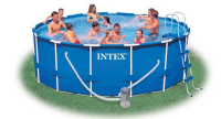 Каркасный бассейн INTEX круглый Metal Frame 457х122 см (комплект), артикул 28236/28242/54946
