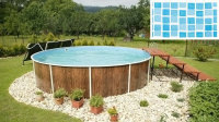Морозоустойчивый бассейн Azuro круглый 403DL, 5,5х1,2 м mosaic (без оборудования)