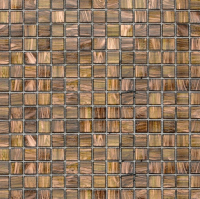 Мозаика стеклянная однотонная JNJ Gold Link 20x20, 327х327 мм GC 92, на сетке, лист 0.107 кв.м