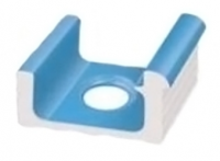 Переливной лоток керамический KP2 голубой, длинный с отверстием