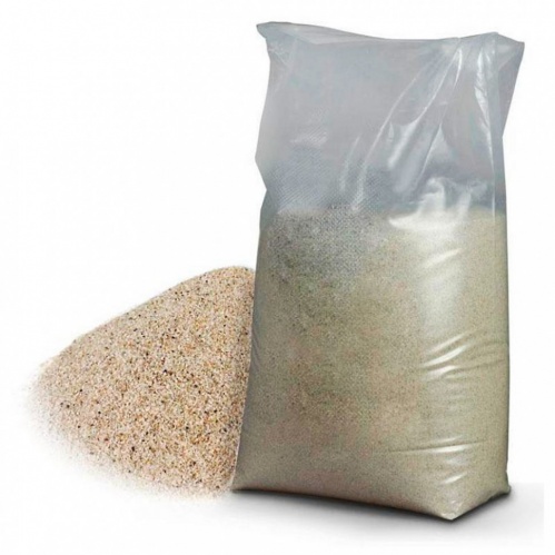 Песок кварцевый фракция 0,5-1,0 мм (мешок 25 кг)