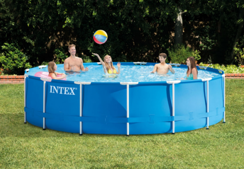 Каркасный бассейн INTEX круглый Metal Frame 457x84 см (комплект), артикул 28240