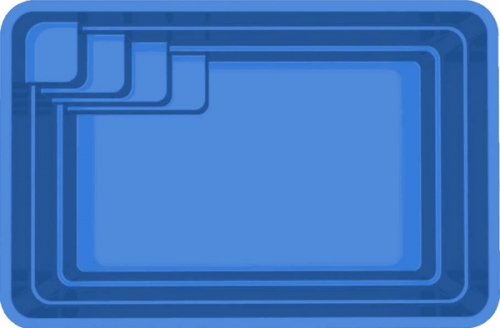 Композитный бассейн Престиж стандарт 3725, 3,8x2,6x1,5 м цвет ЗD