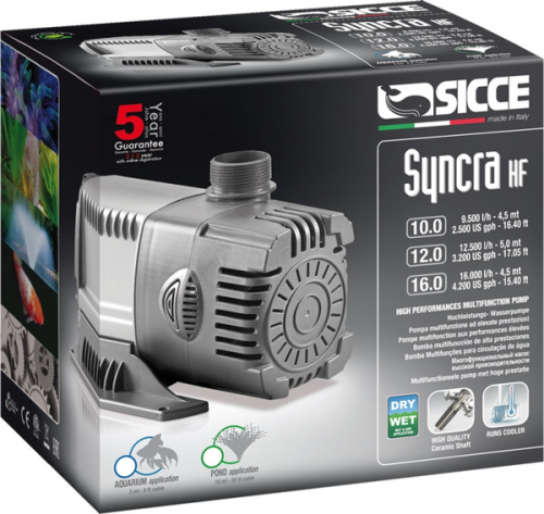 Насос фонтанный с комплектом насадок Sicce Syncra SYNCRA HF 16.0 + комплект Дейзи