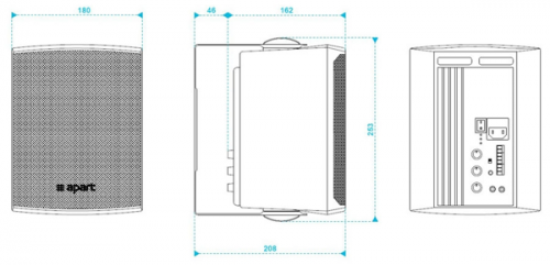 Настенный громкоговоритель APart SDQ5P White