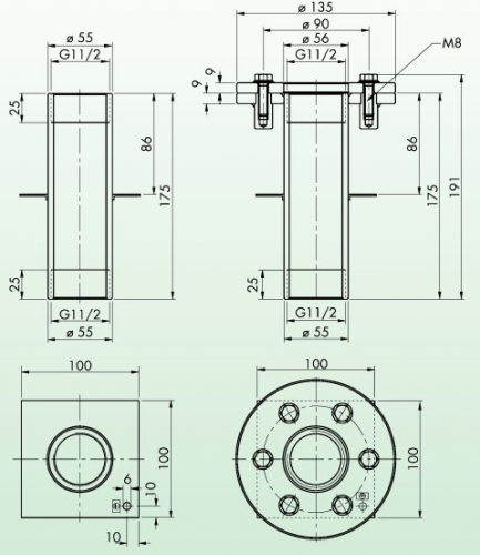 Стеновой проход Oase F 15-175 E