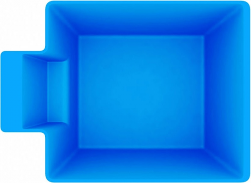 Купель из стеклопластика Admiral Pools Морж 12 глубина 1,80 м (голубой)
