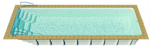Композитный бассейн Ocean premium Ривьера 80352 8x3.5x2 м цвет: атлантик