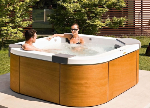 Мини СПА бассейн Jacuzzi Premium J 315 193x168x81 см чаша Silver Pearl обшивка Silver Wood