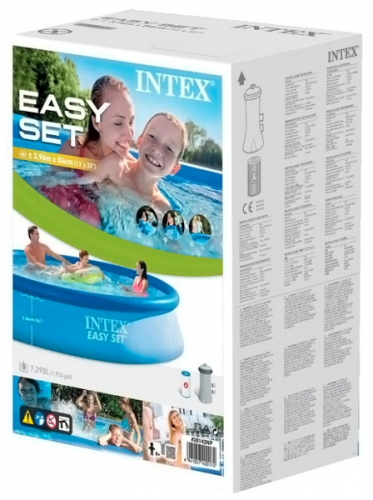 Надувной бассейн INTEX круглый Easy Set 396х84 см, артикул 28142
