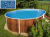 Морозоустойчивый бассейн Azuro овальный 404DL, 5,5х3,7х1,2 м comfort