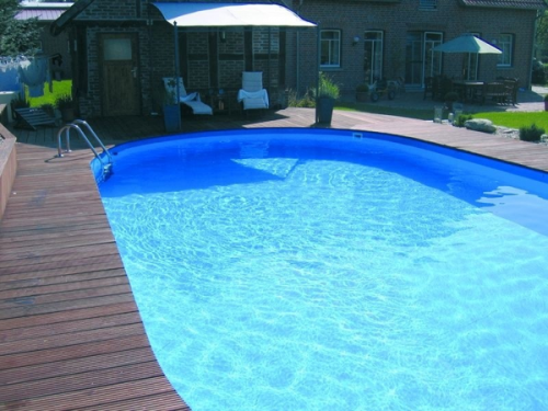 Морозоустойчивый бассейн Future Pool овальный Swim глубина 1,5 м размер 8х4 м