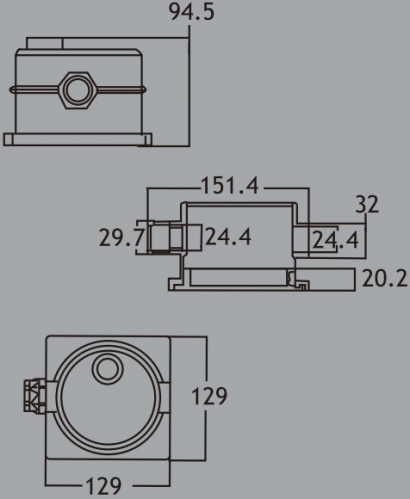 Коробка распаечная ABS-пластик Pool King PA15861