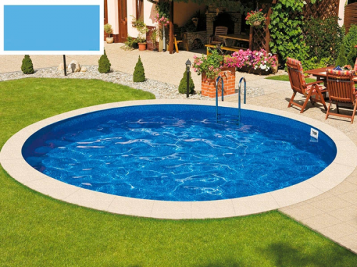 Морозоустойчивый бассейн Ibiza круглый глубина 1,5 м диаметр 4 м, голубой