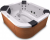 СПА бассейн Jacuzzi Italian Design Delfi 190x190x80 см чаша Cobalt обшивка Тик