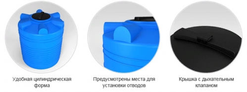 Емкость в транспортной обрешетке-кассете Rostok(Росток) ЭВЛ 5000/115 синий х 2 шт, стандартная