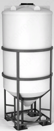 Емкость вертикальная Rostok(Росток) ФМ 2000 белый в обрешетке