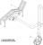 Лежак аэромассажный под плитку Аквасектор АС 04.011/L, AISI 316, однополосный
