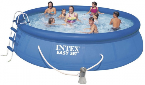 Надувной бассейн INTEX круглый Easy Set 457х122 см (комплект), артикул 28168/54916/26168