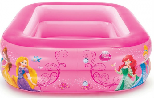 Надувной детский бассейн Bestway прямоугольный Disney Princess, 201х150х51 см, артикул 91056