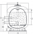 Фильтр песочный для общественных бассейнов Emaux серия K без обвязки K1200