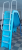 Горка с поворотом вправо, высота 1,78 м (цвет голубой)