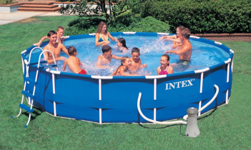 Каркасный бассейн INTEX круглый Metal Frame 457x84 см (комплект), артикул 28228