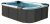 СПА бассейн Jacuzzi Italian Design Santorini Pro 230x215x90 см чаша Cobalt панели Graphite (с нагревателем (3 кВт)