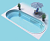Композитный бассейн Continental Pools Торренс 6.8х3.5х1.7 м цвет гранит