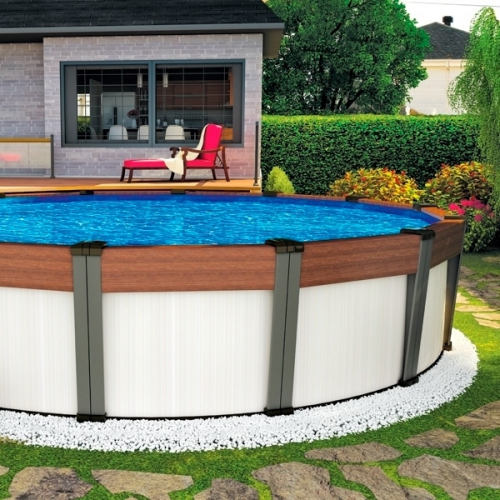 Морозоустойчивый бассейн Atlantic pool круглый Contempra размер 5,5х1,35 м Premium
