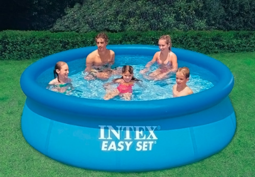 Надувной бассейн INTEX круглый Easy Set 396х84 см, артикул 28143