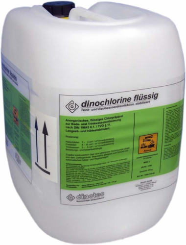 Жидкий хлор для бассейна Dinotec Dinochlorine 28 кг