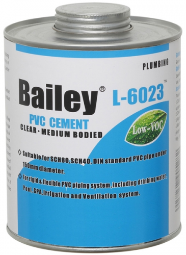 Клей для ПВХ Bailey L-6023, 946 мл для ПВХ труб