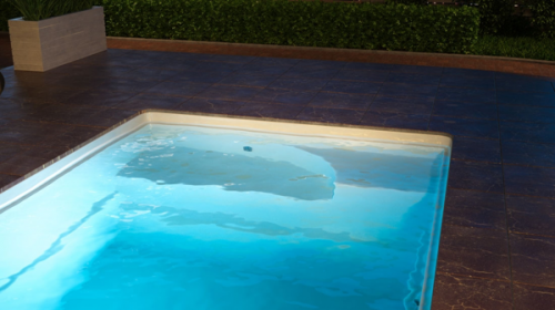 Композитный бассейн Ocean premium Поло 3х2,4х1,5 м цвет: графит
