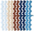 Переливная решетка гибкая Astral волнообразная ширина 295 мм, высота 22 мм (цвет: синий)