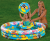Надувной детский бассейн INTEX Веселые рыбки 132х28 см (с кругом и мячом), артикул 59469