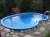 Композитный бассейн Fiber Pools Неро 5,65х2,6 м глубина 1.5 м, цвет голубой гранит